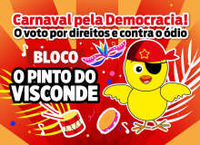 Com Pinto do Visconde, blocos de carnaval saem às ruas de SP em defesa da democracia