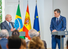 Brasil e Espanha assinam três acordos e Lula defende em Madri o “G20 da Paz”