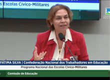 CNTE critica escolas militarizadas em audiência na Câmara