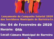 Sinsemba lança Campanha Salarial 2020 dos Servidores Municipais na Câmara de Vereadores de Barreira