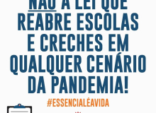 Servidores municipais de Florianópolis coletam assinaturas contra lei que reabre escolas e creches