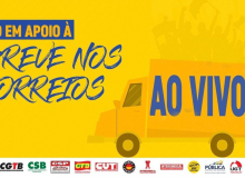 Ato virtual em apoio à greve dos Correios reforça luta de toda a classe trabalhadora