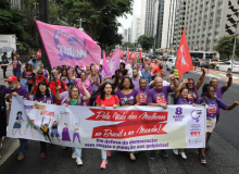 8 de Março: Mulheres CUTistas fortalecem ato na Avenida Paulista