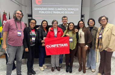 Confetam marca presença em seminário internacional sobre crise climática da ISP