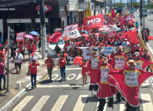 Marcha da Classe Trabalhadora de Sergipe espalha luta pelas ruas de Aracaju