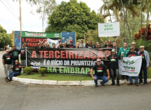 Sinpaf faz mobilização em Brasília contra terceirizações de cargos na Embrapa