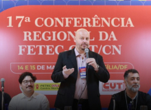 Rodrigo Britto assume presidência da Fetec-CUT/CN