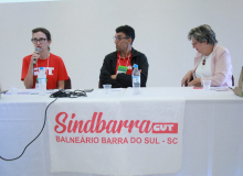 CUT-SC participa de 2º Seminário do Sindbarra