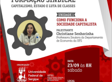 Curso de formação para dirigentes sindicais de Sergipe começa dia 23
