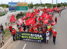 7 de setembro: trabalhadores saem às ruas de Aracaju em defesa da democracia