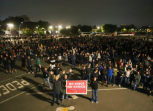 Metalúrgicos na Mercedes em São Bernardo (SP) prestam solidariedade a americanos
