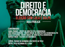Frente Brasil Popular promove aula pública em frente o TRF-4