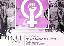 Fórum de Mulheres de N. S da Glória realiza ato contra a violência e o feminicípio