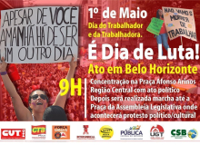 Nota das centrais sindicais em Minas Gerais sobre a Jornada de Lutas do  1º de Maio