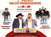 Em São Carlos, 1º de Maio terá shows gratuitos