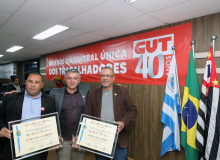Câmara Municipal de Diadema (SP) homenageia a CUT por seus 40 anos de história