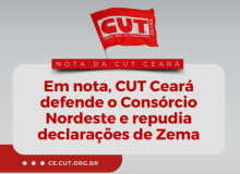 Nota: CUT Ceará defende o Consórcio Nordeste e repudia declarações de Zema