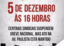 Mantido ato na Av. Paulista contra a reforma da Previdência