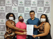 SINDSPUMC entrega projeto de aposentadoria ao prefeito de Caraúbas
