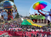 19J#: De drags a indígenas, Fora Bolsonaro reúne milhares em Brasília