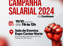 Confetam lança a Campanha Salarial 2024 na 14º Concut