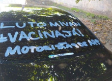 Em Belém, motoristas de aplicativos fazem carreata por vacinas contra Covid-19