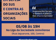 Sinsej convoca municipais de Joinville para Plenária em Defesa do SUS