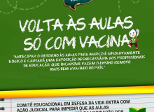 Na paraíba, retorno às aulas presenciais só com a vacina!