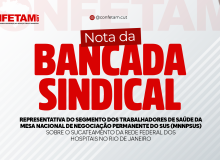 Nota da Bancada Sindical representativa do segmento dos trabalhadores de Saúde