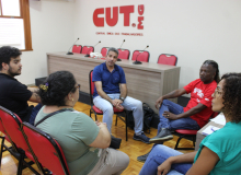 Sindiscaxa busca união com a CUT/MG para fortalecimento da luta sindical