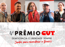 Prêmio CUT Democracia e Liberdade Sempre 2023 é entregue no CONCUT