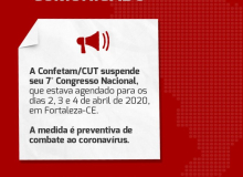 Comunicado oficial: Confetam/CUT adia VII Congresso Nacional da entidade