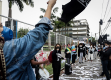 Levante Popular da Juventude faz ato contra Prevent Senior e o governo Bolsonar