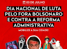 Confetam/CUT convoca servidores municipais às ruas para exigir impedimento de Bolsonaro