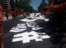 Luta contra Reforma Administrativa e Fora Bolsonaro vai ao Prédio de Arthur Lira