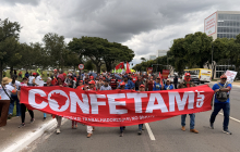 Confetam reforça luta por direitos em marcha nacional em Brasília