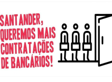 Bancários protestam contra reestruturações no Santander