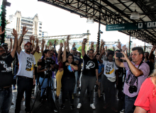 Metroviárias, metroviários e apoiadores em assembleia realizada no dia 6 de março de 2023 - Fotos de Rogério Hilário